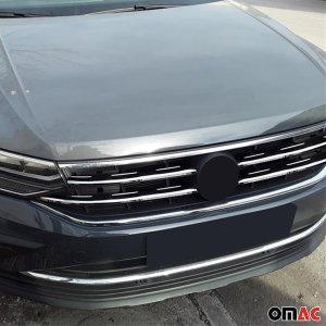 Volkswagen Tiguan Front Grill - Omac - S.Steel - Gloss Silver - 2022-2024 Volkswagen Tiguan Front Grill - Omac - S.Steel - Gloss Silver - 2022-2024